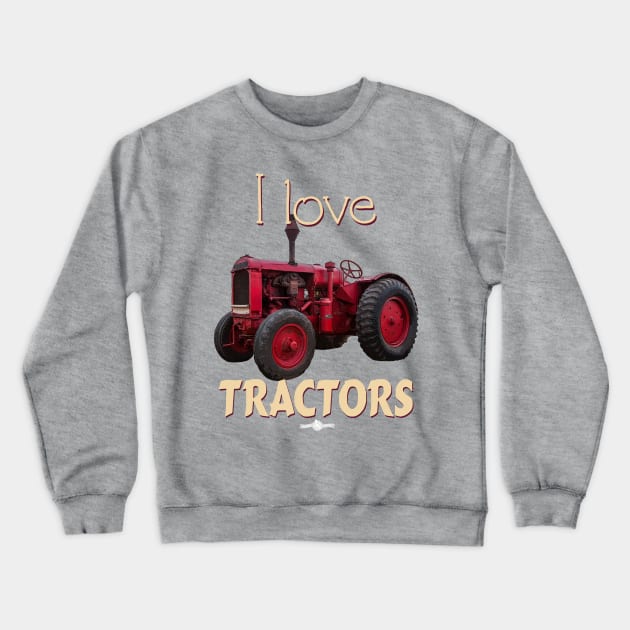 I Love Tractors McCormick Deering Crewneck Sweatshirt by seadogprints